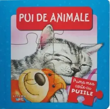 Pui de animale. Prima mea carte cu puzzle/***