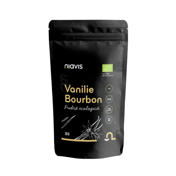 Pulbere bio de vanilie Bourbon, 20g, Niavis