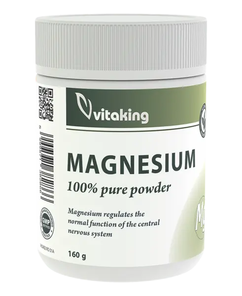 Pulbere de magneziu citrat, 160g, Vitaking