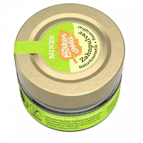 Pulbere pentru Dantura cu Menta si Xylitol, 30 g, Birkengold