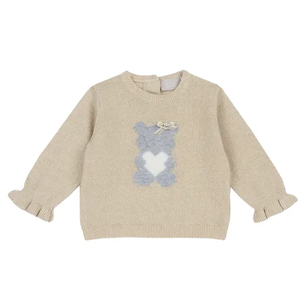Pulover bebelusi Chicco tricotat, Bej, 00099-69MFCO