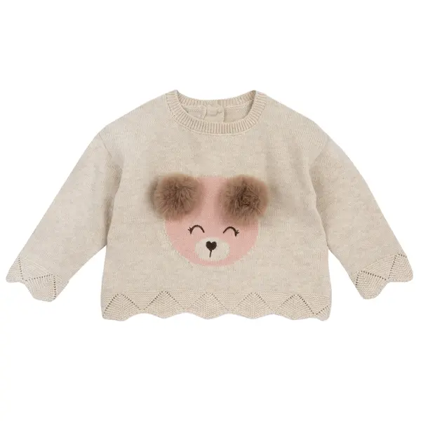 Pulover copii Chicco tricotat, bej, 69855-67MFCO