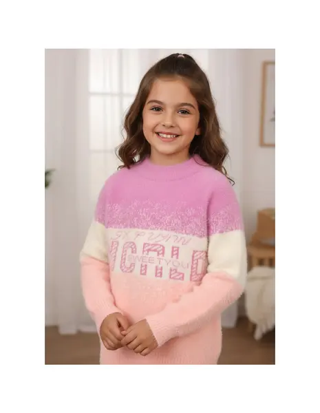 Pulover Mohair Sweet You, mov-corai