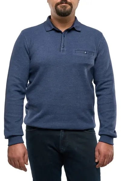 Pulover polo barbati, Ethan, albastru (Marime pulover: XL)