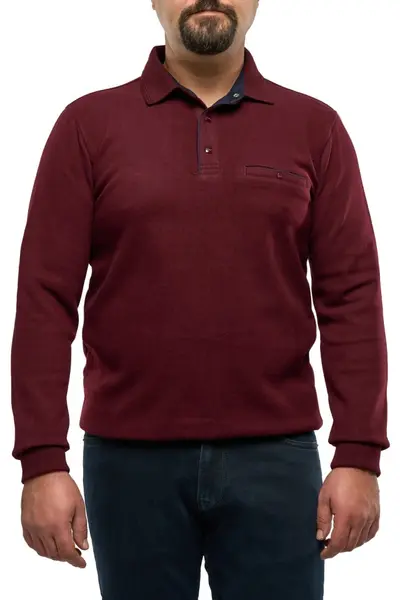 Pulover polo barbati, Ethan, bordo