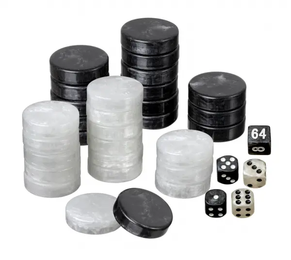 Puluri joc table - perlate negru - d.28 mm -