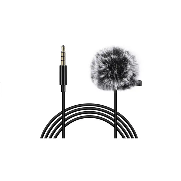 Puluz Microfon lavaliera Puluz PU424 - 1.5m, mufa jack 3,5 mm
