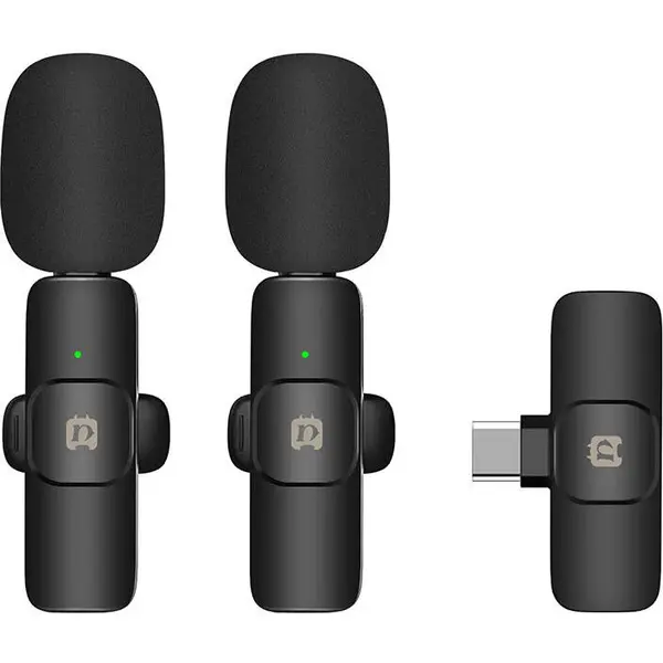 Puluz Set microfoane lavaliera wireless cu USB Type-C PULUZ PU3151B