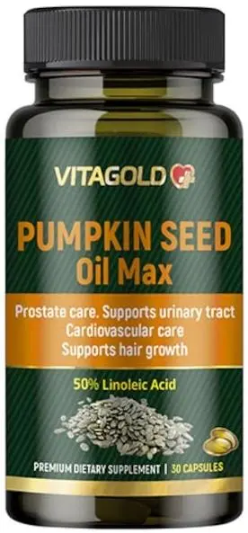 Pumpkin Seed Oil Max, 30 capsule, Vitagold