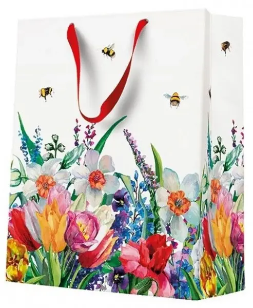 Pungă cadou PAW - Meadow With Bees, 20 x 25 x 10