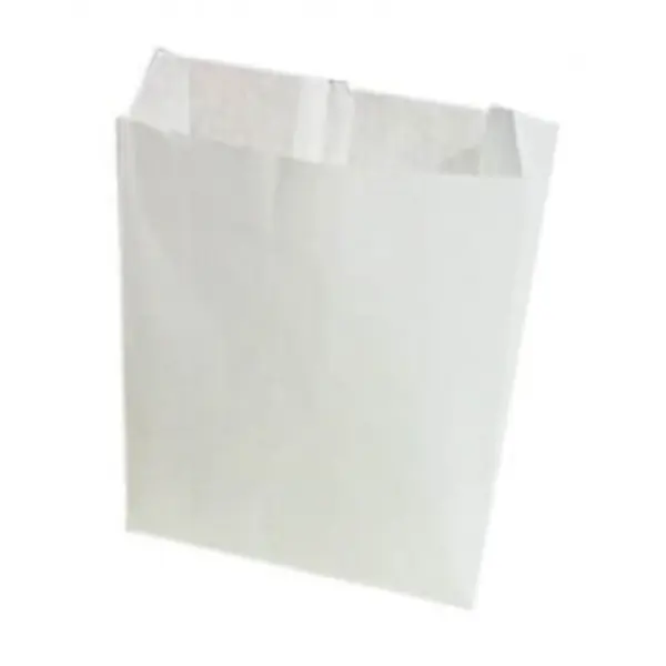 Punga din Hartie Alba, Cerata, 19 x 6 x 35 cm, 1000 Bucati