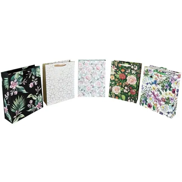 Pungi Cadou Mari, Mix Florale, 30 x 41 x 12 cm, Perfecto