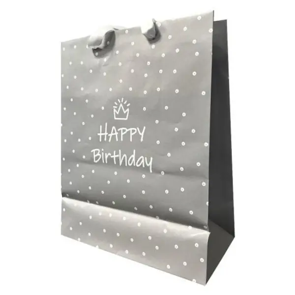 Pungi Cadou Standard Large Special Day, Gri, 26.5 x 33.5 x 13 cm