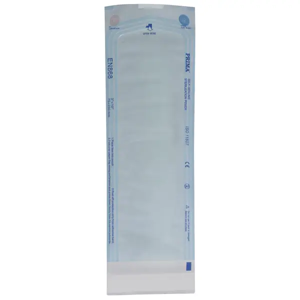 Pungi Sterilizare Autosigilante Autoclav, PRIMA, 75x250mm(55x200mm), 100 bucati