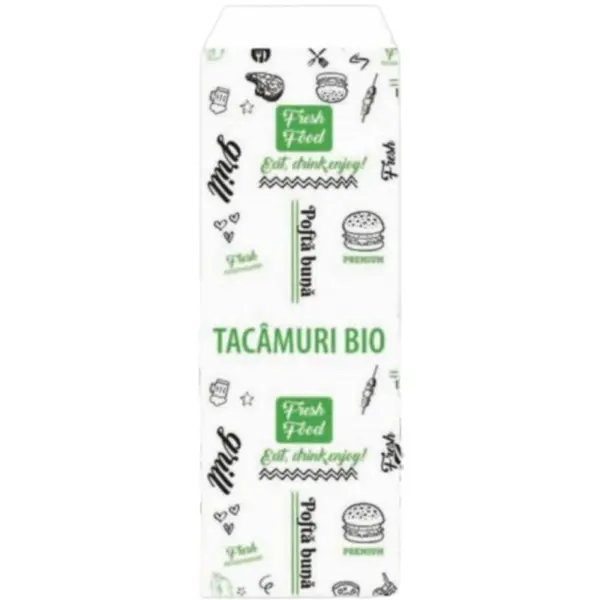 Pungi Tacamuri Albe, Model Fresh, 8 x 24 cm, 2000 Bucati