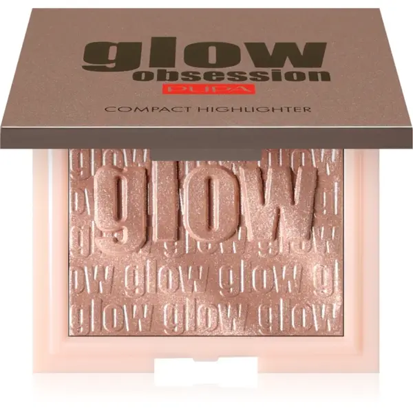 PUPA Milano Glow Obsession Pudra compacta ce ofera luminozitate culoare 002 - Rose Gold 6 g