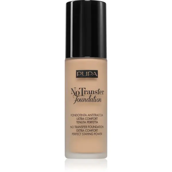 PUPA Milano No Transfer Foundation make up hidratant SPF 15 culoare 01 - Nude 30 ml