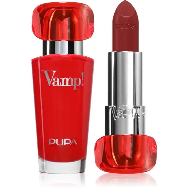 PUPA Milano Vamp! Luminous Lipstick ruj pentru buze culoare 300 Scarlet Bordeaux 3.5 g