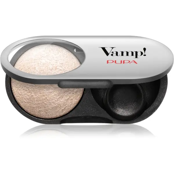 PUPA Milano Vamp! Radiant Baked Eyeshadow fard de culoare vibranta si lunga durata culoare 201 - Sparkling Gold 1 g