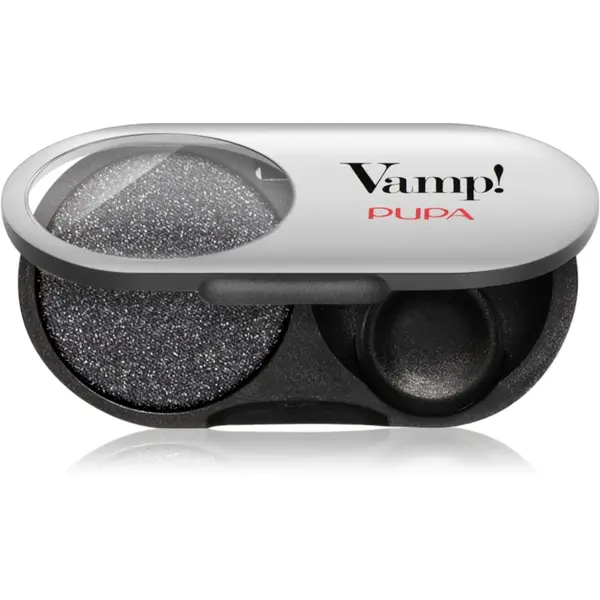 PUPA Milano Vamp! Radiant Baked Eyeshadow fard de culoare vibranta si lunga durata culoare 301 Frozen Black - METALLIC 1 g