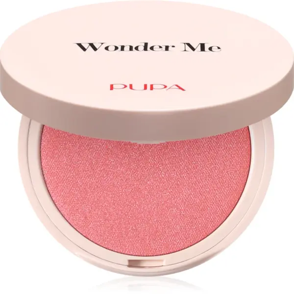 PUPA Milano Wonder Me Natural Effect Blush fard de obraz compact pentru un look natural culoare 002 Hug Me - Glow 4 g