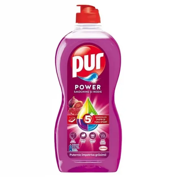 Pur Detergent pentru vase, 450 ml, Smochine si Rodie
