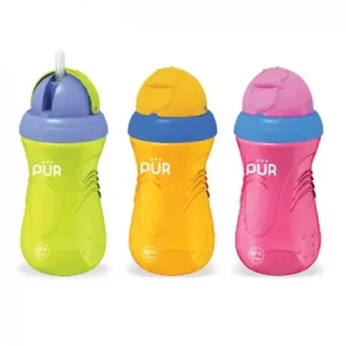 Pur pahar sport cu pai +6 luni, 350ml (5507) Zephyr Labs