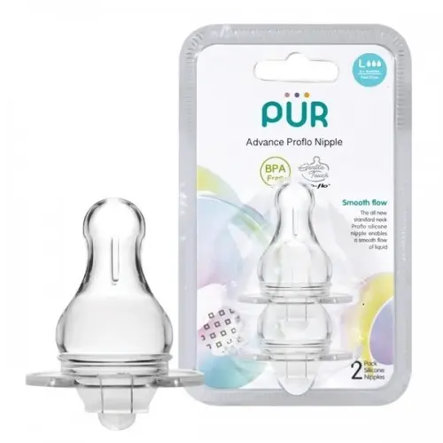 Pur set tetine silicon advanced marime L +6 luni, 2 bucati (1813) Zephyr Labs