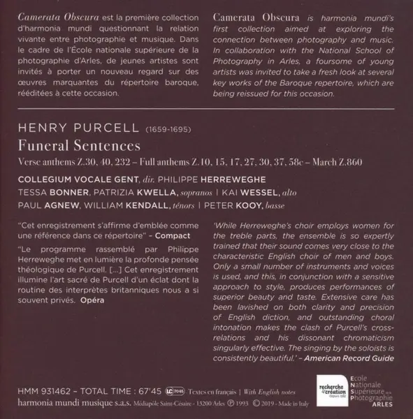 Purcell: Funeral Sentences | Philippe Herreweghe