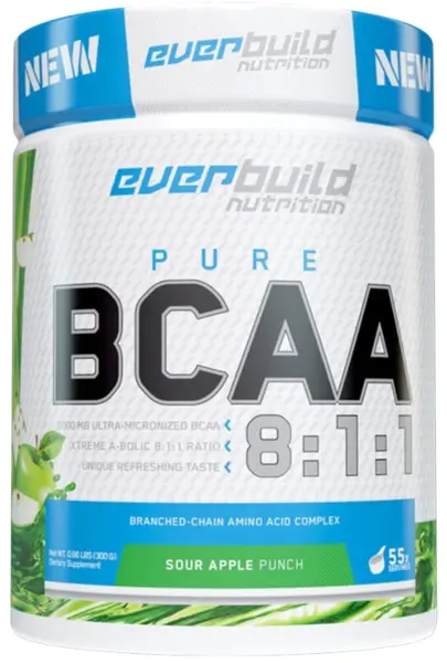 Pure BCAA 8:1:1, punch de mere, 300 g, Everbuild