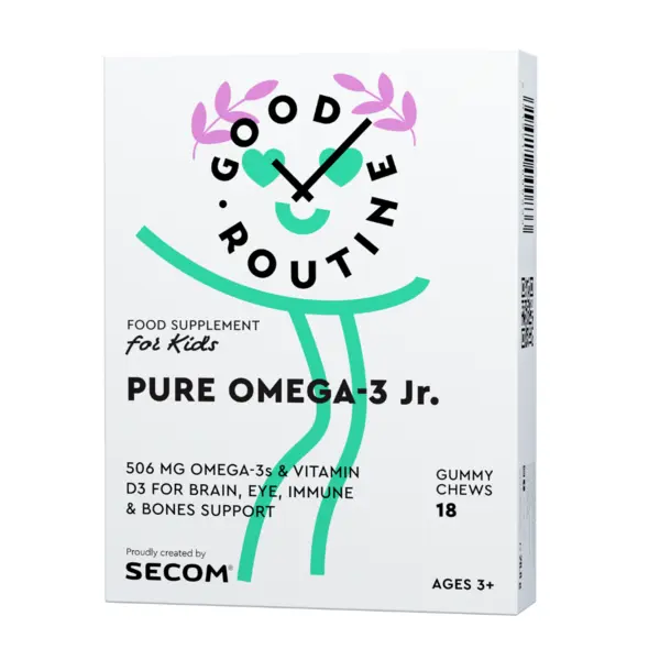 Pure omega 3 jr. 18 jeleuri Secom
