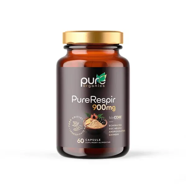 PureRespir – Sprijin respirator - 60cps PureOrganics