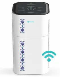 Purificator aer AlecoAir P80 TRADITIO, Filtru TRUE HEPA si Carbon, UV-C, WiFi, Multisenzor PM1, PM2.5, PM10, CO2, TVOC, Plasma