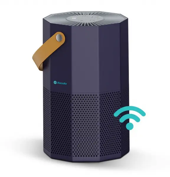 Purificator de aer AlecoAir P25 ROUBIQ, Wi-Fi, Lampa UV-C, Filtru True HEPA si Carbune Activ, Ionizare, PM 2.5