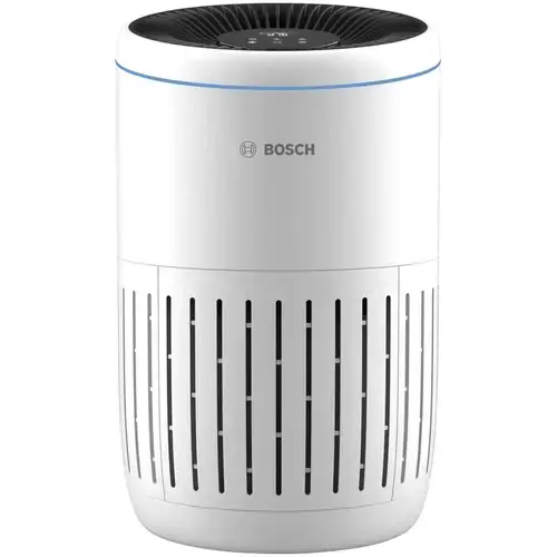 Purificator de aer Bosch Air 2000, CADR 180m3/h, Prefiltru, filtru HEPA H13, filtru carbon activ, senzor de praf, timer (Alb)