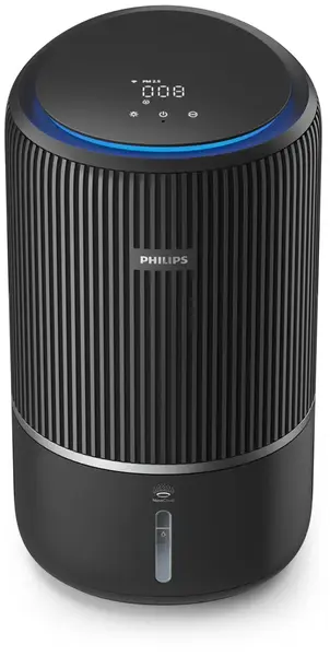 Purificator si umidificator de aer Philips PureProtect Water 3400 AC3421/13, 78 mp, Rezervor 3.2 l, Filtre HEPA si carbon activ, 43 W (Negru)