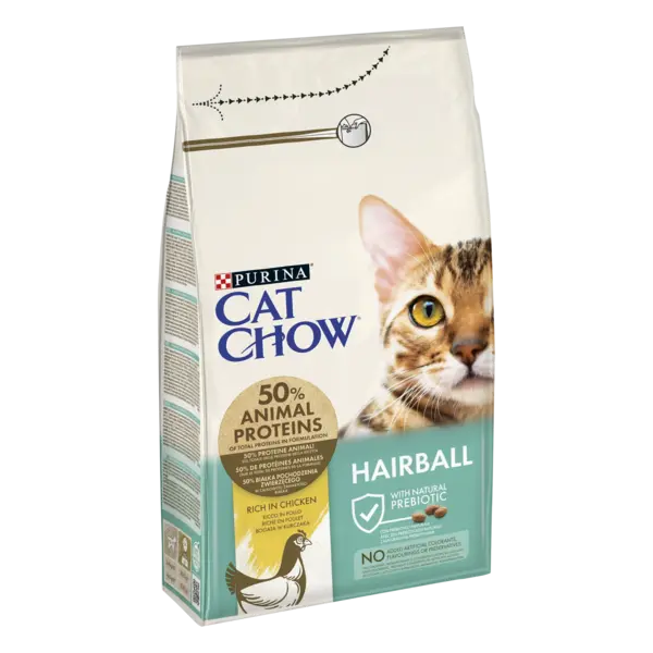 PURINA CAT CHOW Hairball Control, Pui, 1.5 kg