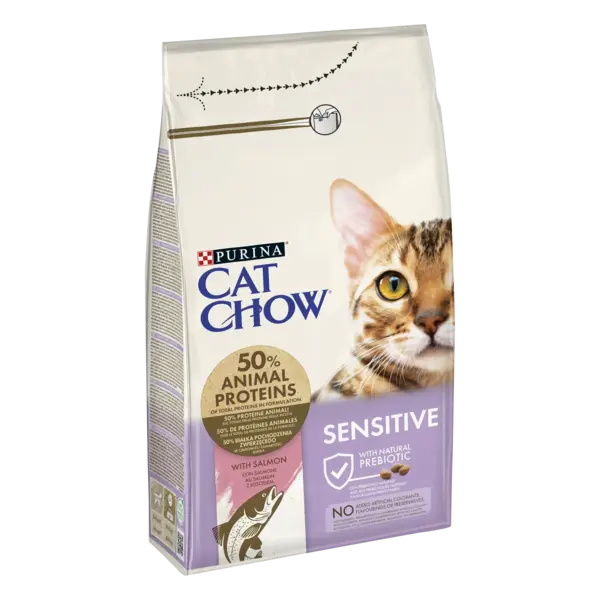 PURINA CAT CHOW Sensitive, Somon, 1.5 kg