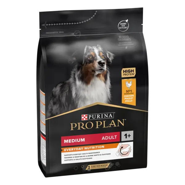 PURINA PRO PLAN ADULT Everyday Nutrition, Talie Medie, Pui, 3 kg