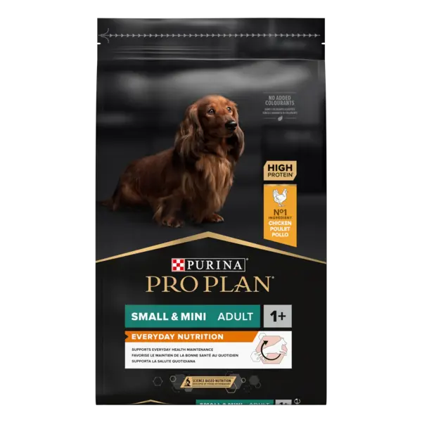 PURINA PRO PLAN ADULT Everyday Nutrition, Talie Mică și Foarte Mică, Pui, 7 kg