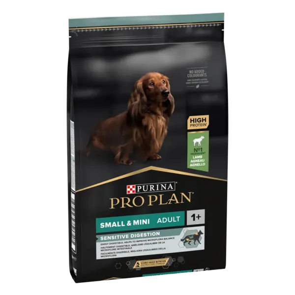 PURINA PRO PLAN ADULT Sensitive Digestion, Talie Mică și Foarte Mică, Miel, 7 kg
