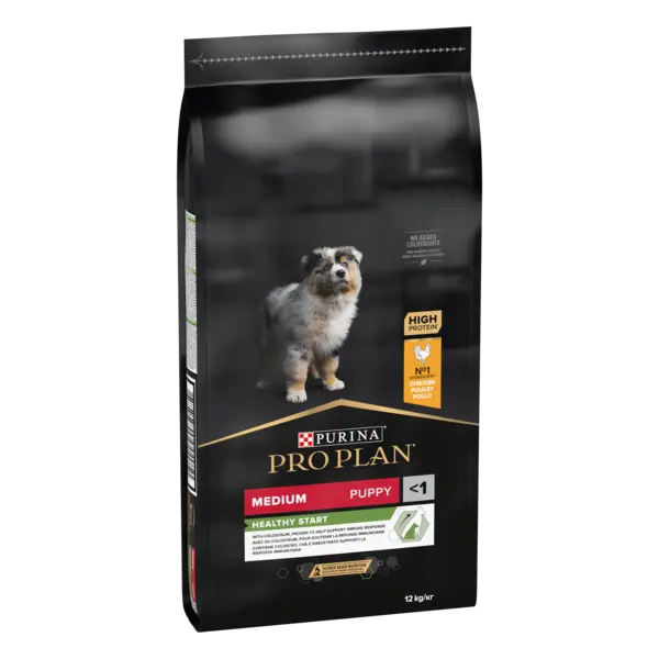 PURINA PRO PLAN PUPPY Healthy Start, Talie Medie, Pui, 12 kg