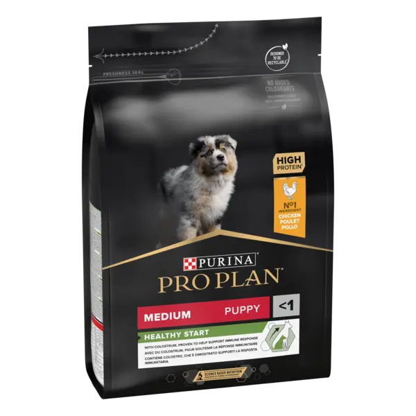 PURINA PRO PLAN PUPPY Healthy Start, Talie Medie, Pui, 3 kg