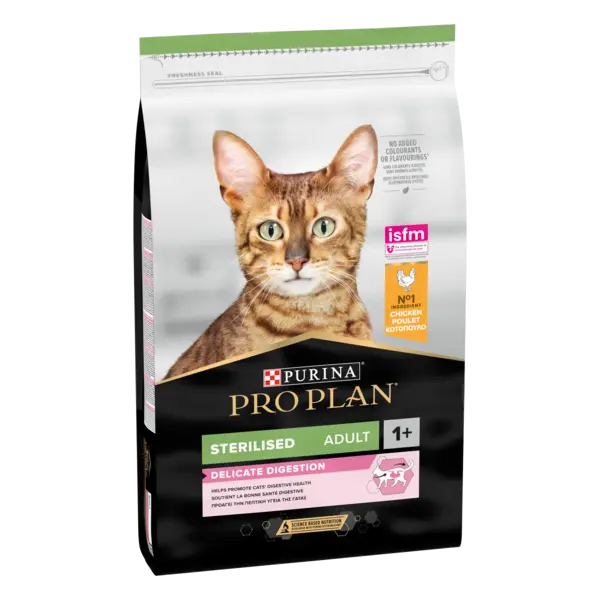 PURINA PRO PLAN STERILISED Delicate Digestion, Pui, 10 kg
