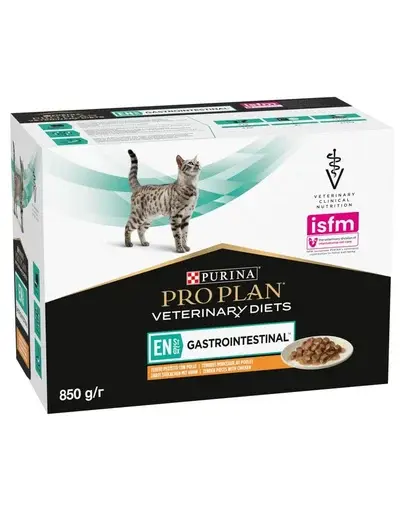 PURINA PRO PLAN Veterinary Diets Feline EN St/Ox Gastrointestinal cu pui 10x85 g