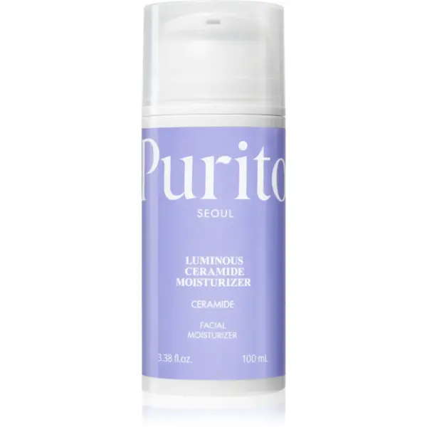 Purito Luminous Ceramide Moisturizer crema de fata calmanta pentru piele uscata si sensibila 100 ml