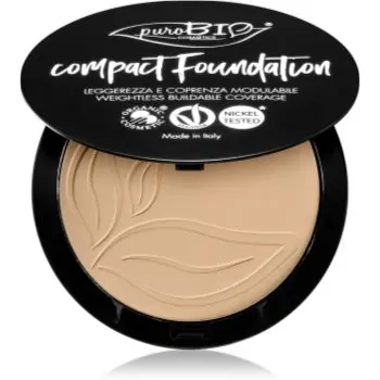 puroBIO Cosmetics Compact Foundation pudra compacta SPF 10