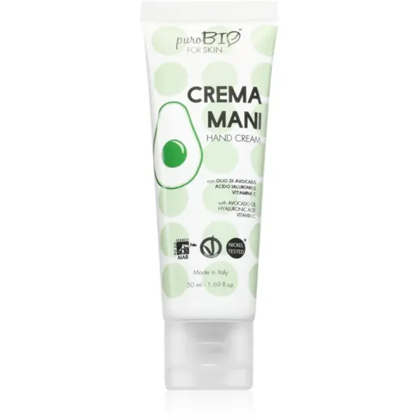 puroBIO Cosmetics For Skin crema nutritiva de maini 50 ml