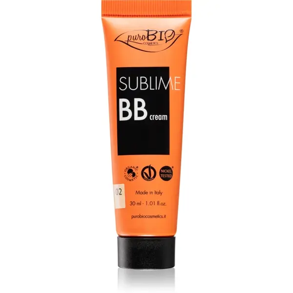 puroBIO Cosmetics Sublime crema hidratanta BB culoare 02 30 ml