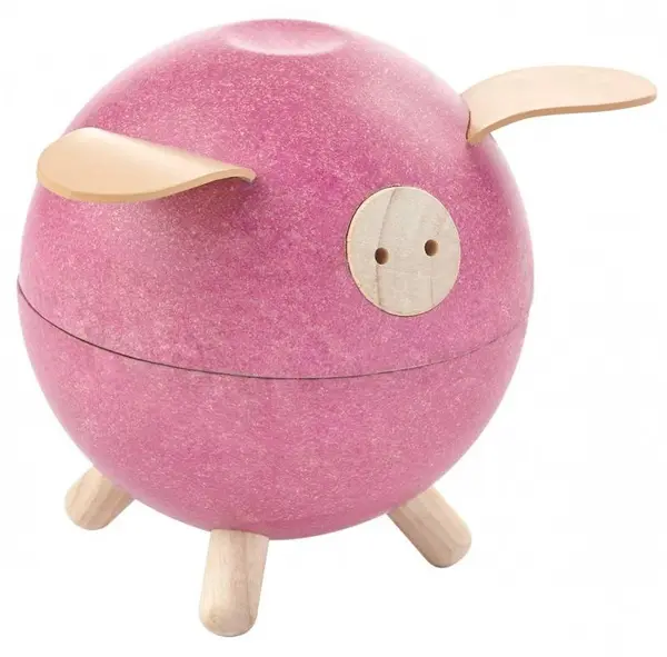 Pusculita - Piggy Bank Pink | Plan Toys